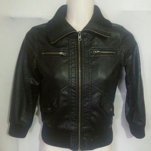 BEVERLY HILLS Polo Club leather bomber Jacket